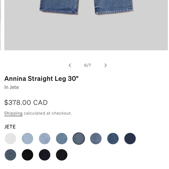 🔥🔥🔥 CITIZENS OF HUMANITY Blue Annina High Rise Wide Leg Trouser Jeans, size 31 - Picture 16 of 16